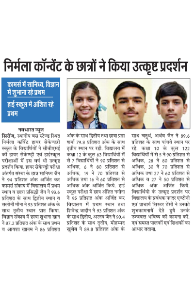 ACADEMIC BRILLIANCE: STUDENTS SOAR IN CBSE RESULTS